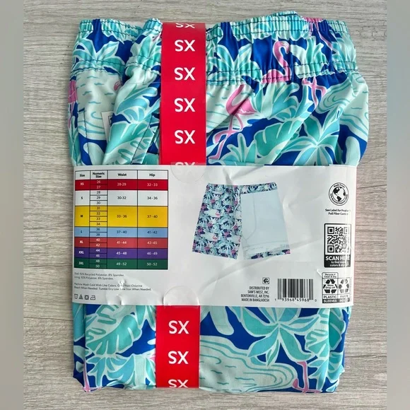 Member's Mark Men’s Flamingo Resort Swim Trunk Size XS - Picture 5 of 7